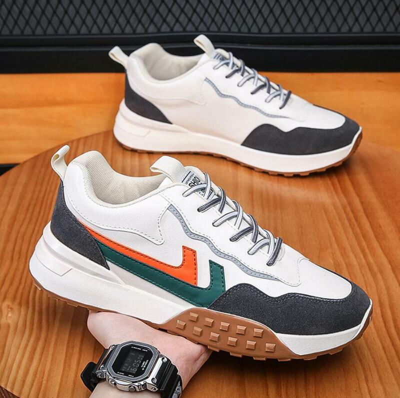 Novo estilo dos homens correndo sapatos ourdoor jogging tênis de trekking rendas até sapatos esportivos esportivos confortáveis luz suave frete grátis