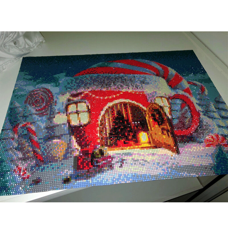 MomoArt алмазная живопись рождественские деревенские домики Новинка 2022 Алмазная вышивка пейзаж художественная картина Стразы украшение дома