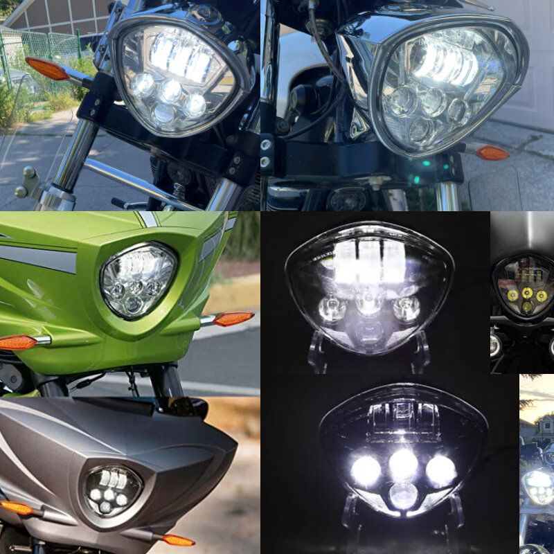 Reflektor LED motocyklowy 60W na krzyż zwycięstwa modele Country Vegas Hi Low reflektor na sezon 2012-2016 Cross Country Tour
