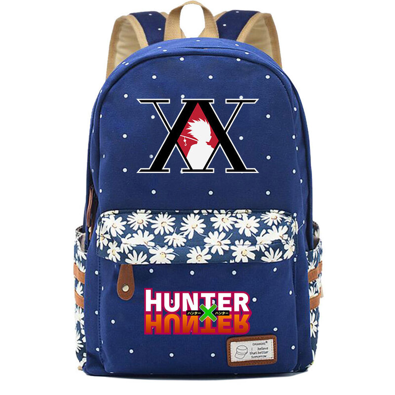 Mochila de Anime Hunter x Hunter para adolescentes, bolso escolar para ordenador portátil al aire libre, de viaje para niños y niñas, bolsos de estilo coreano de dibujos animados para niños