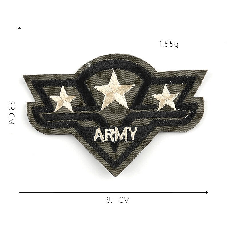 Tentara Militer Patch Bordir Besi Di USA Patch untuk Pakaian Ransel Taktis Patch Tentara DIY Lencana Pakaian Dekorasi Garis-garis