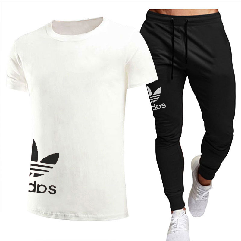 Traje deportivo informal para hombre, camiseta de secado rápido, pantalones cortos de manga corta, 2 piezas, nuevo producto de verano 2023