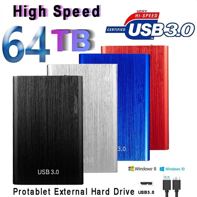 Disco duro externo de alta velocidad, dispositivo de almacenamiento de 1TB, 2TB, 4TB, 8TB, USB 3,0, HDD de 2022 pulgadas, y de escritorio para ordenador portátil, 2,5