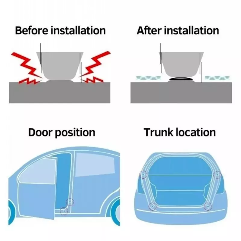 Antykolizyjna podkładka silikonowa zamknięcie drzwi samochodu zabezpieczenie przeciwwstrząsowe dźwiękoszczelne naklejki cichego bufora uszczelka akcesoria samochodowe