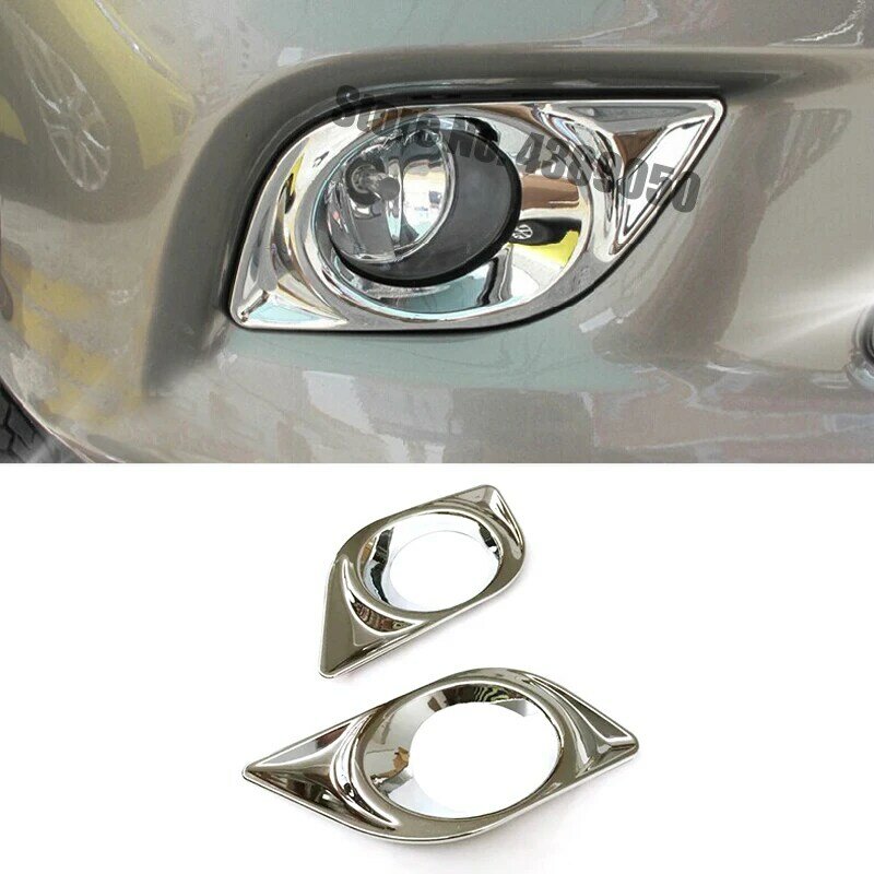 For Nissan Sunny Versa Sedan 2012 2013 ABS Chrome Car front fog lamp foglight frame panel Cover Trim car styling accessories