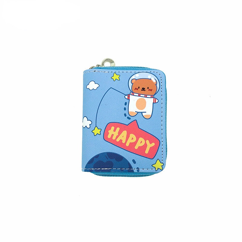 신제품 귀여운 곰 카와이 패션 카드 애니메이션 동전 주머니 어린이 미니 지갑, 키즈 지갑 선물