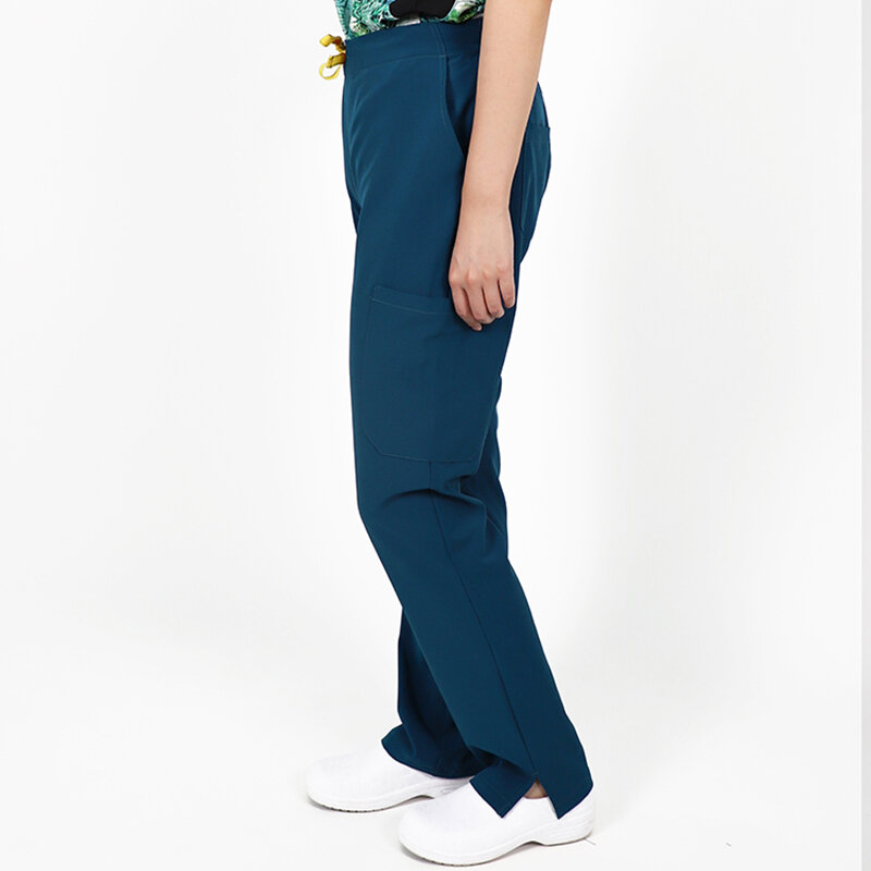 Uniformes World para mujer, uniforme de pantalones con seis bolsillos, exfoliantes de enfermería para mujer