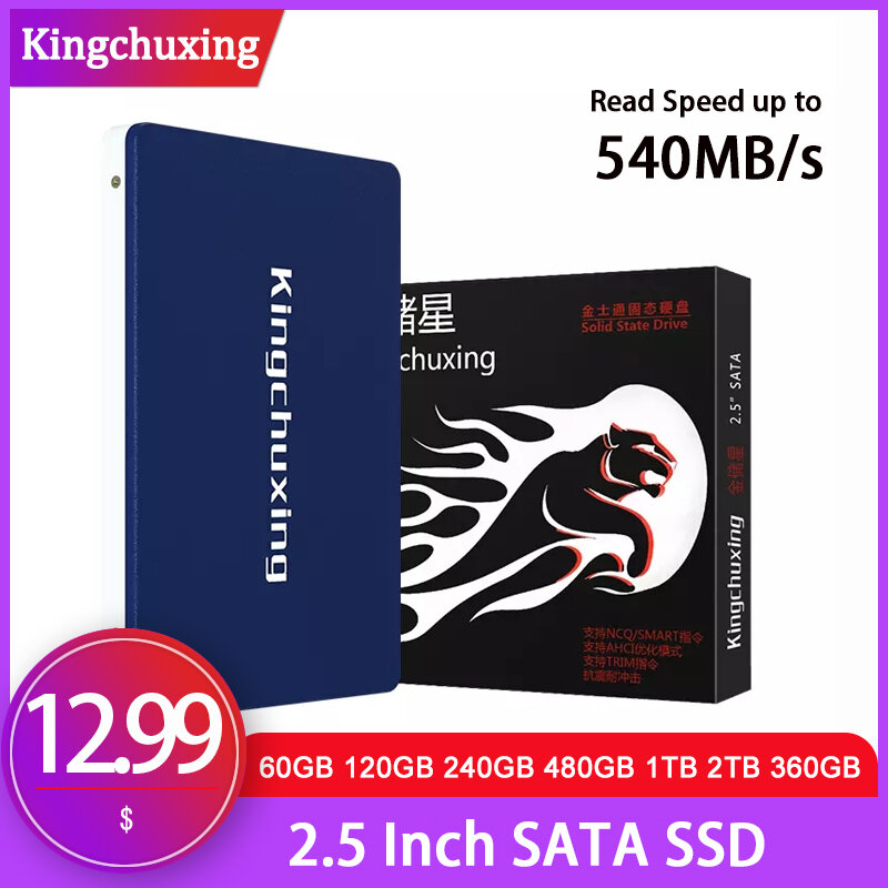Kingchuxing Ssd 240 Gb 하드 드라이브 Sata 노트북 하드 드라이브 60GB 120GB 240 GB 480GB 1 테라바이트 360GB Ssd 드라이브 케이스 PC 용 솔리드 스테이트