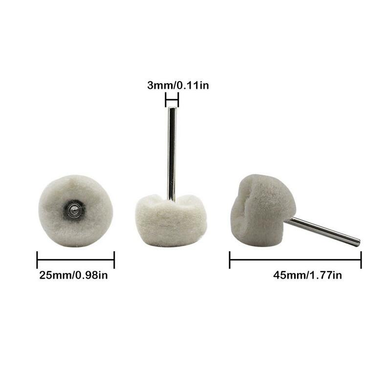 1pc Mini Grinding Sanding Head Abrasive Disc Felt 3mm Shank Buffing Wheels Metal Polish Brush Drill Rotary Tool Accessories