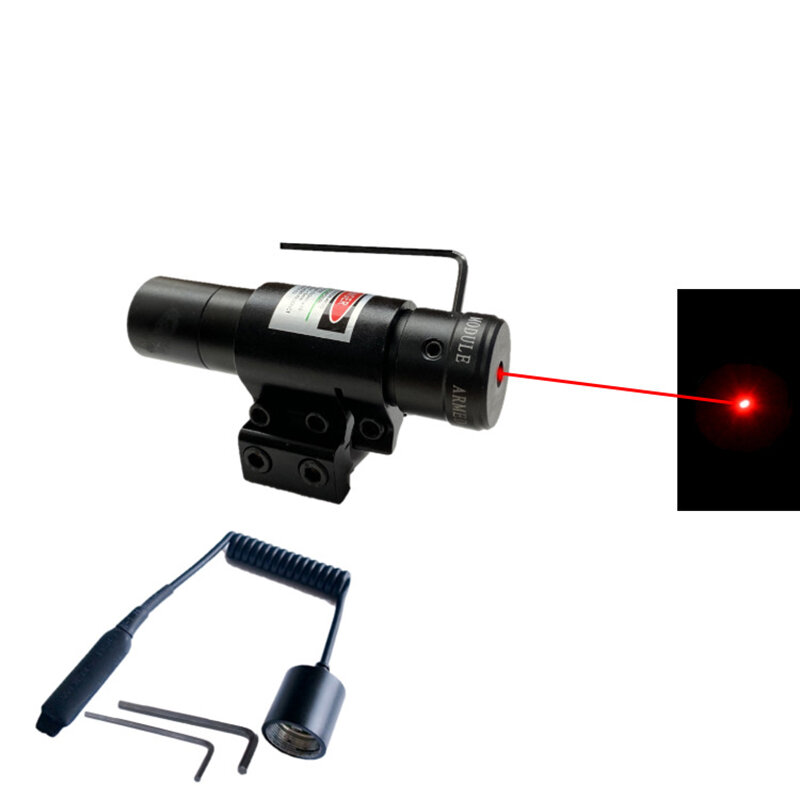 Mirino Laser Red/Green Dot Laser con supporto per pistola Picatinny Rail e fucile tattico per tiro da caccia softair