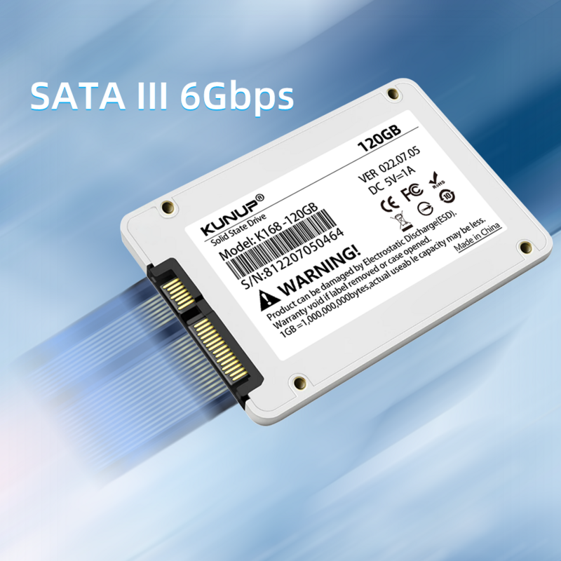 Sata3 – disque dur interne ssd, avec capacité de 120 go, 128 go, 240 go, 256 go, 480 go, 512 go, 1 to, pour ordinateur portable et de bureau