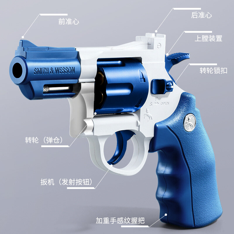 ปืนของเล่น ZP5 357 Revolver ปืนพก Launcher ปลอดภัย Bullet อาวุธรุ่น Airsoft นิวเมติก Shotgun Pistola สำหรับเด็กคริสต์มาสของขวัญ