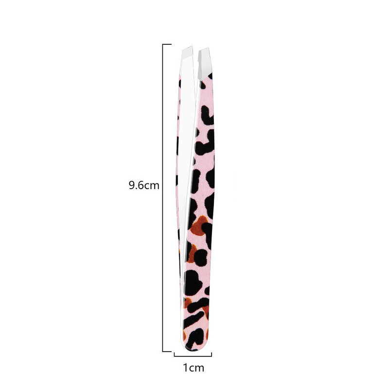 Neue Leoparden Wimpern pinzette Edelstahl super harte Pinzette 3d Volumen genaue hochpräzise anti statische Wimpern verlängerung sclip