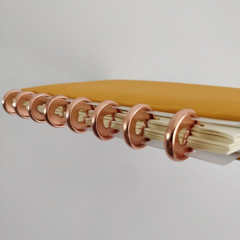 35mm 20PCS herz-förmigen galvani kunststoff ring schnalle lose-blatt bindung 360 grad DIY büro lernen bindung liefert