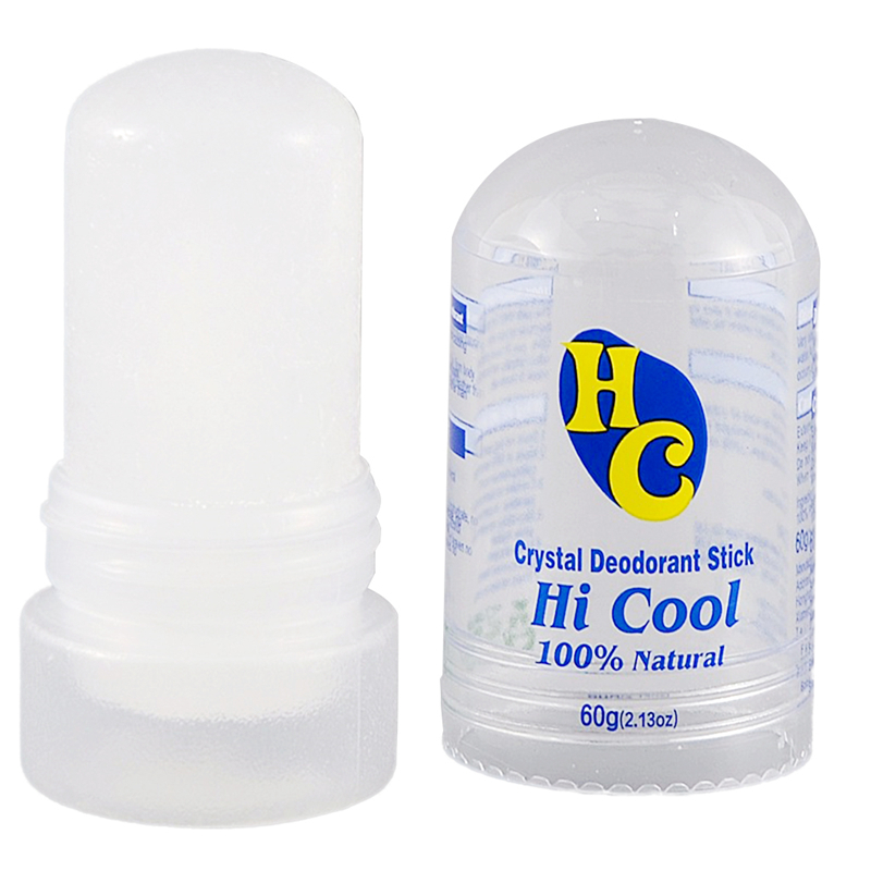 Desodorante antitranspirante Natural de 100%, palo antitranspirante de cristal de alumbre, eliminación de axilas, 60g