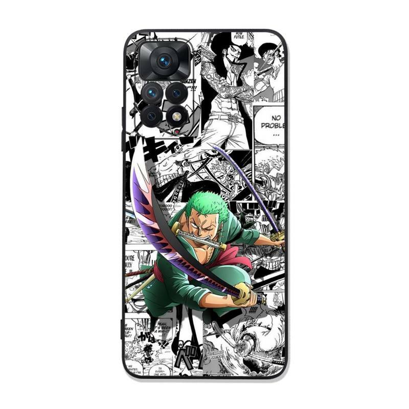 Anime One Piece Law Luffy Zoro Phone Case For Redmi Note 11E 11S 11 10 9 Pro 9A K20 K30 K40 Soft Silicone Cover