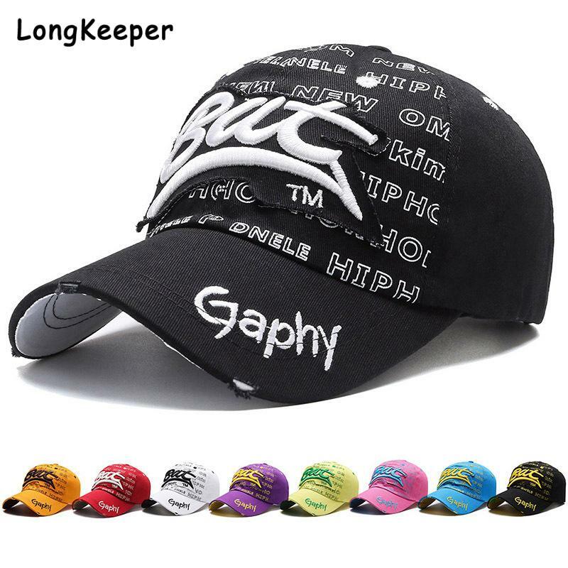 Wholesale Men Snapback Hats Baseball Cap Hats Hip Hop BAT 3D Embroidery Cap Casual Hat Women Gorras Curved Brim Hats Damage Cap