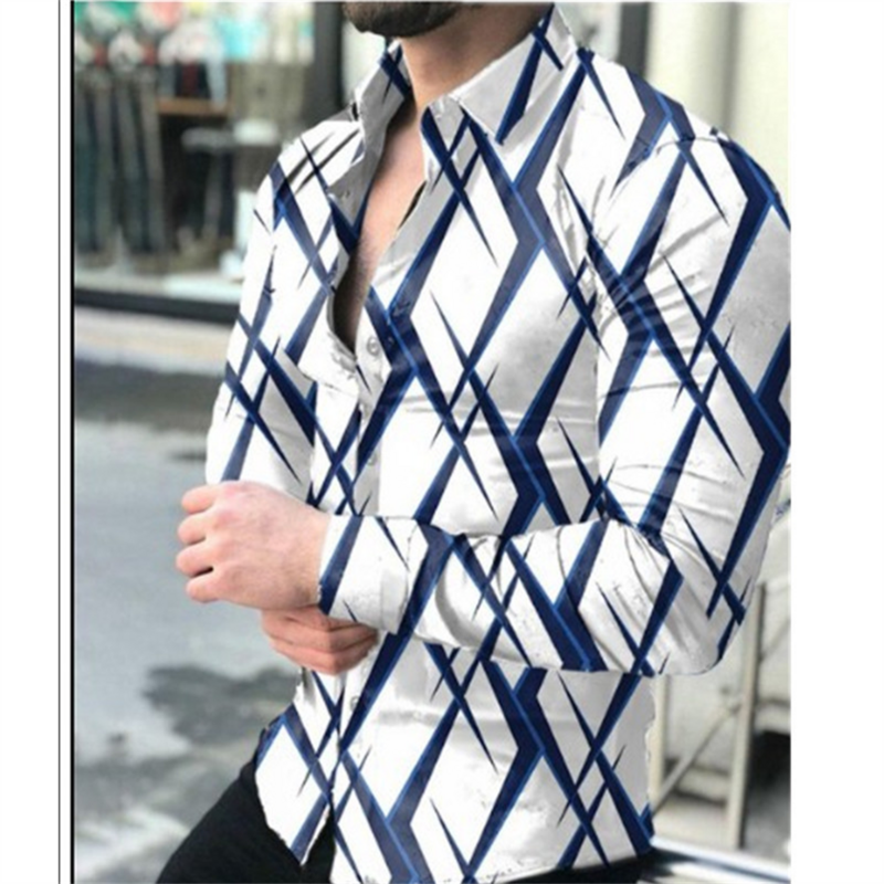 새로운 패션 남성 셔츠 긴 소매 캐주얼 슬림 맞는 t 셔츠 최고 XS-5XL