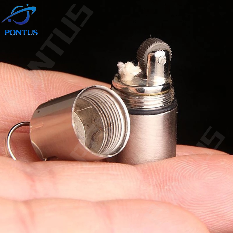 Mini Diesel Aansteker Draagbare Minis Sleutelhanger Aanstekers Retro Kerosine Lichter Sleutelhanger Sigaret Tool Roken Accessoires