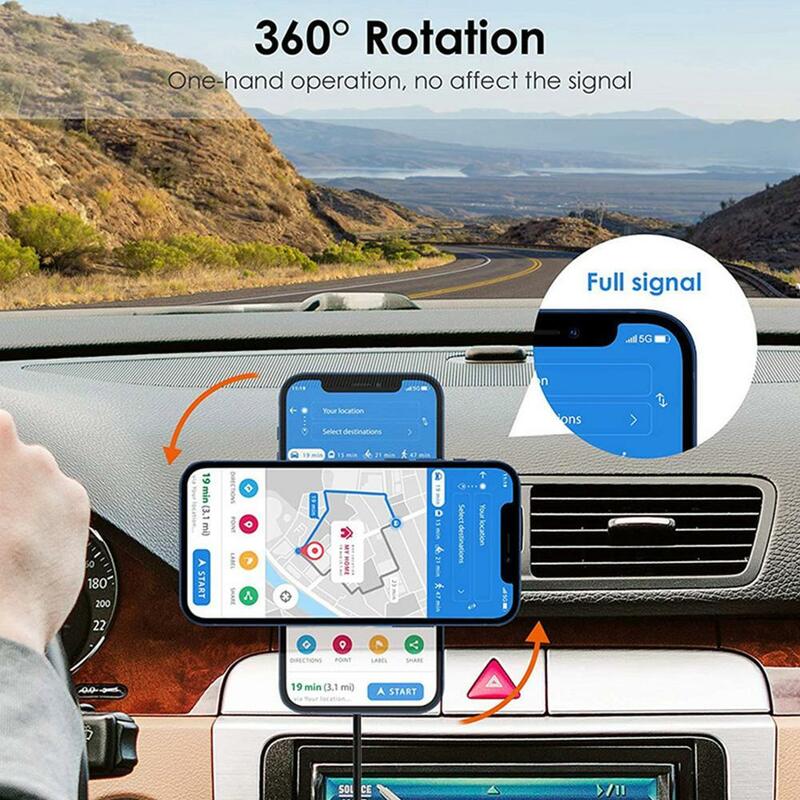 Baru 30W Pemegang Pengisi Daya Nirkabel Mobil Magnetik untuk Seri Magsafe IPhone 12/13/14 Dudukan Ponsel Pengisi Daya Mobil Cepat Aksesori Mobil