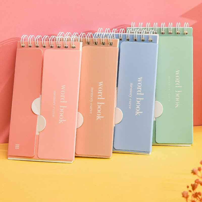 Morandi Kawaii  Little Notepad Portable Cute Loose-leaf Notebook Diary Simple Office Classification School Supplies