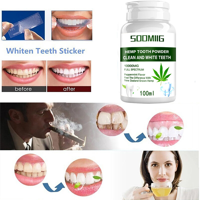 SOOMIIG ฟัน Plaque Removal Whitening Toothpaste ยาสีฟันไข่มุกผงฟันทำความสะอาดช่องปากทันตกรรม Agent ทันตกรรม