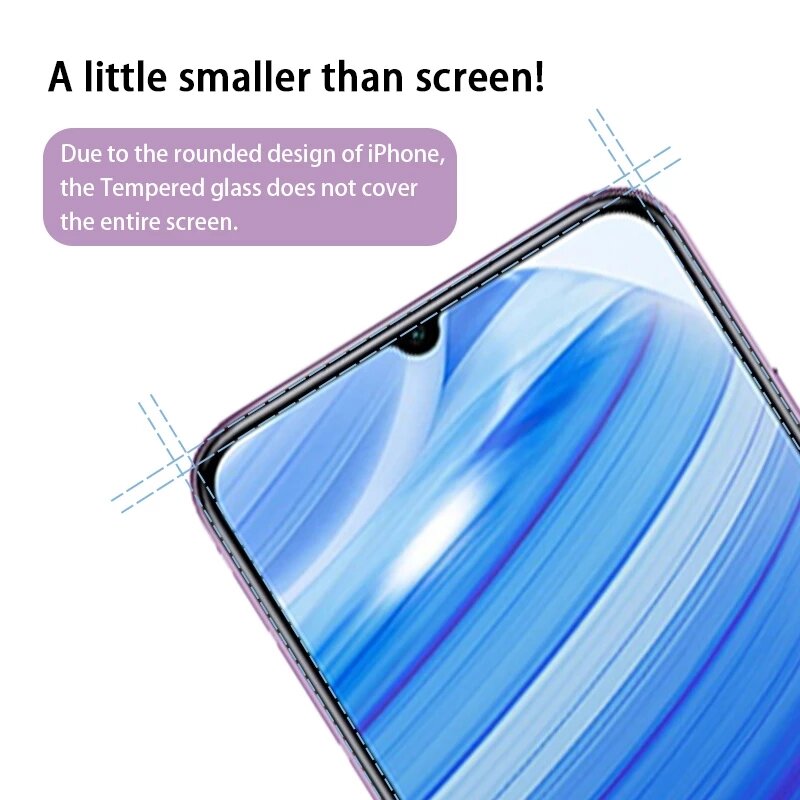 3PCS Tempered Glass For Xiaomi Redmi Note 7 8 8A 9 9s 10 10s 11s 9C 10C 9T Poco C40 X3 F4 NFC Mi 11T Pro 5G Screen Protector