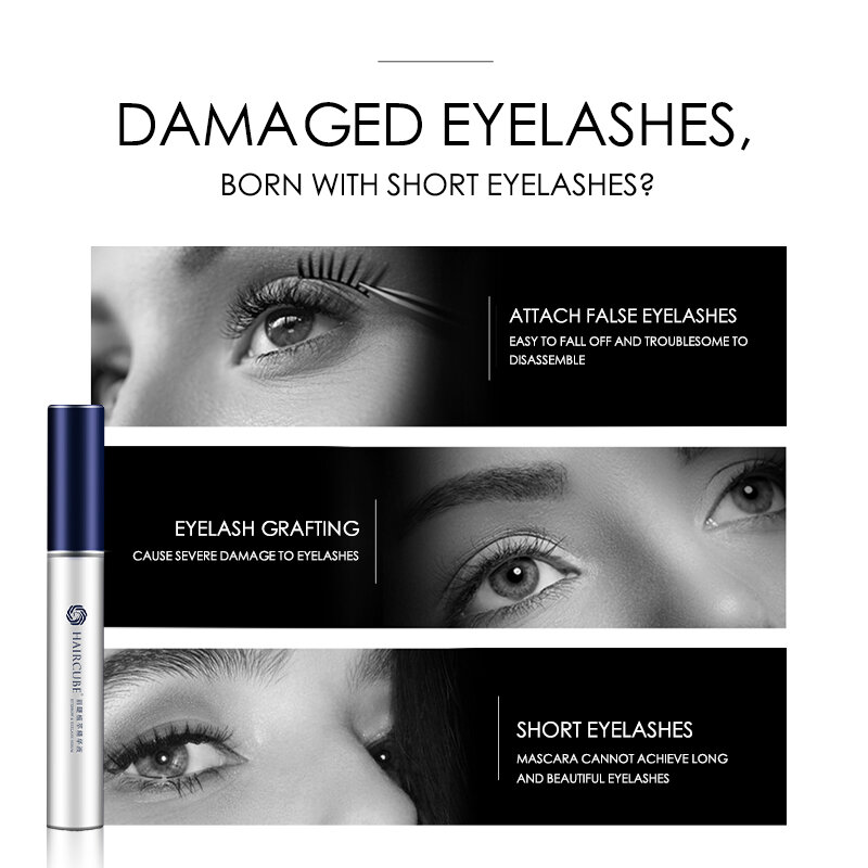 HAIRCUBE Eyelash Fast Growth Serum Eyelash/Brow Nourishing Essence for Women Liquid Enhancer Treatment for Lash Longer Thicker
