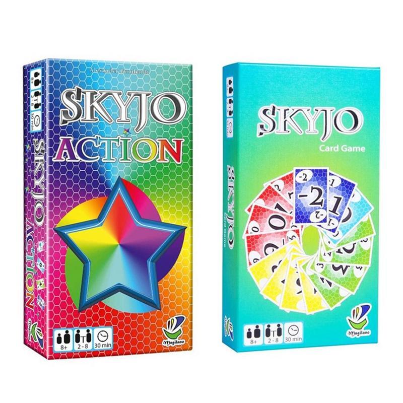 Skyjo-Jeux de cartes divertissants pour enfants et adultes, jeu de nuit familial, heures amusantes et passionnantes, amis