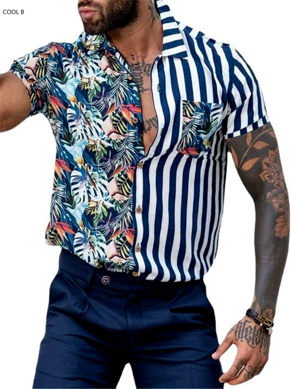 Kemeja Musim Panas untuk Pakaian Pria Antik Ropa Hombre Chemise Homme Camisas De Hombre Camisa Masculina Blus Roupas Masculinas