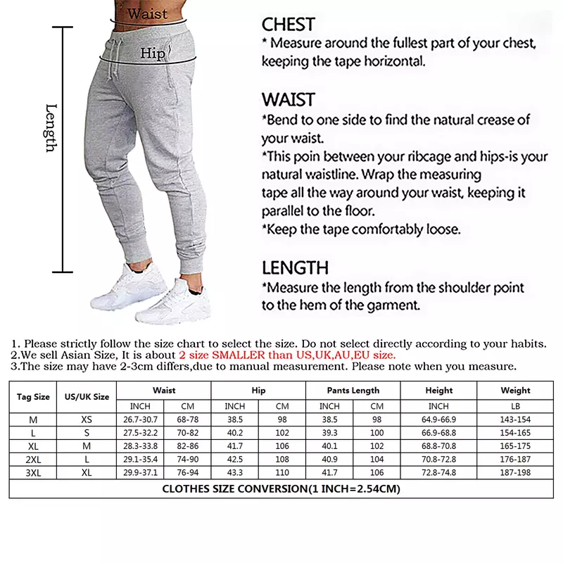 Jogging Casual Male Fitness Pants Men Sportswear Skinny Sweatpants  Pants Black Casual Fashion Pants Trousers