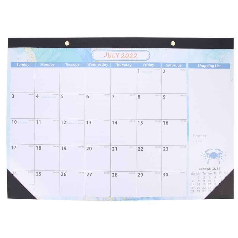 Kalendarz 2023 Planner Wall Book 2022 Flip codzienne planowanie wiszące miesięczny harmonogram odliczanie Memo Office Wirebound Scheduler