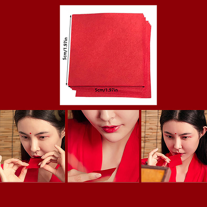 ลิปสติกกระดาษจีนโบราณ12ชิ้นลิปกลอสแบบติดทนนานลิปสติกสีชมพูสีแดงสุดเซ็กซี่กำมะหยี่สำหรับผู้หญิง