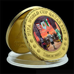 2022 famoso vincitore Football Soccer Star s Color oro Super Football Star moneta d'argento monete Commemorative in lamina d'oro