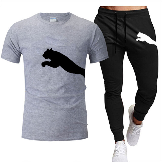 Herrenmode Sommer Trainingsanzüge Casual Kühlen Kurzarm Print Sport Streetwear Grafik T-shirt Shorts Set