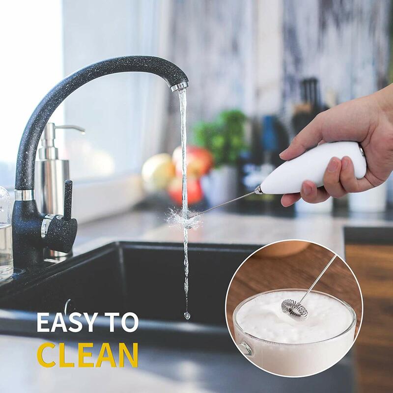 Electric Milk Frother Foamer Coffee Foam Egg Beater Stirrer Mini Portable Blender Beverage Mixer Kitchen Whisk Tools Accessories