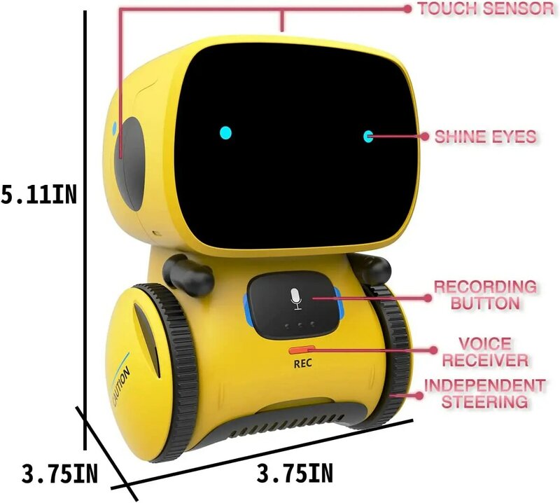 LMC mainan Robot pintar elektrik, mainan Robot pintar suara manusia, Robot mainan berjalan Mini menari dengan lampu untuk anak laki-laki dan perempuan Pengiriman Cepat Diterima