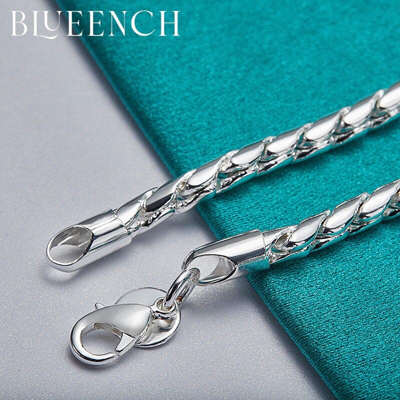 Blueench 925 prata esterlina cobra osso pulseira para mulheres presentes de festa personalidade moda jóias