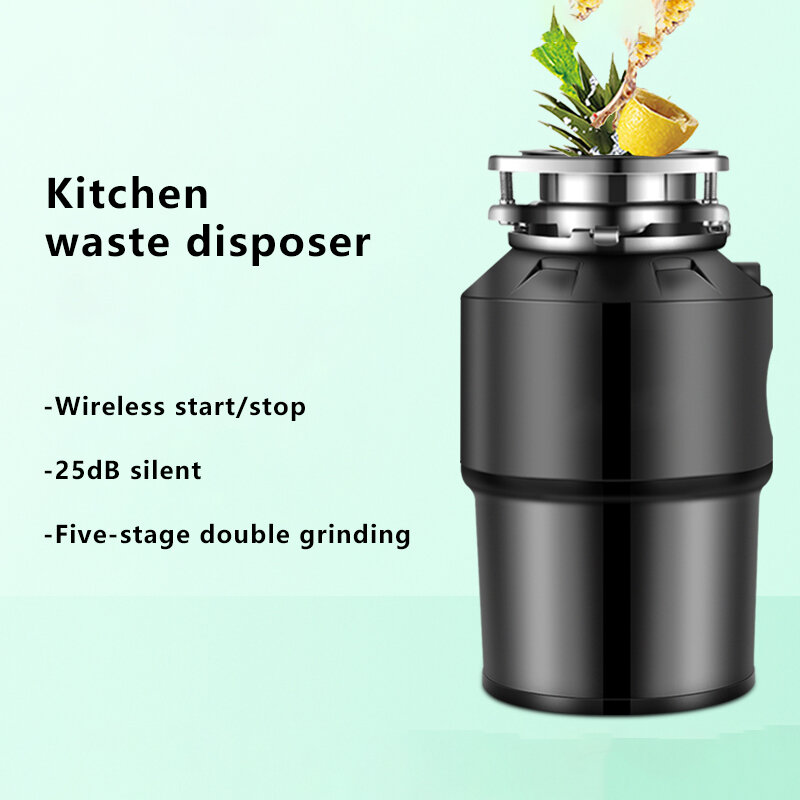 Keukenvoedsel Afvalverwijdering Roestvrijstalen Crusher Afvalverwijderaar Voor Residuprocessor Keukenvoedselmolen 220V 50Hz 630W