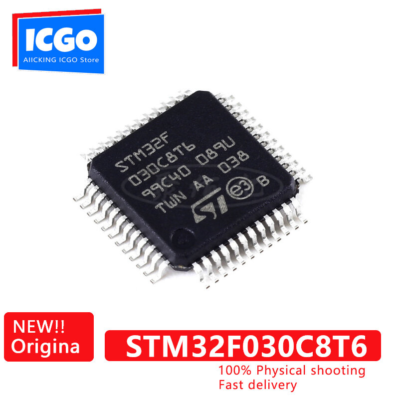 (1) 100% Nguyên Bản STM32F030C8T6 LQFP-48 MCU Mới