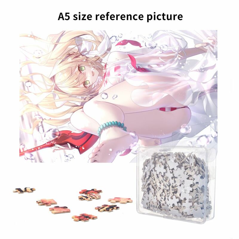 애니메이션 퍼즐 운명 그랜드 주문 포스터 성인을위한 1000 조각 퍼즐 Doujin Nero 수영복 퍼즐 만화 Merch Hentai 섹시한 방 장식
