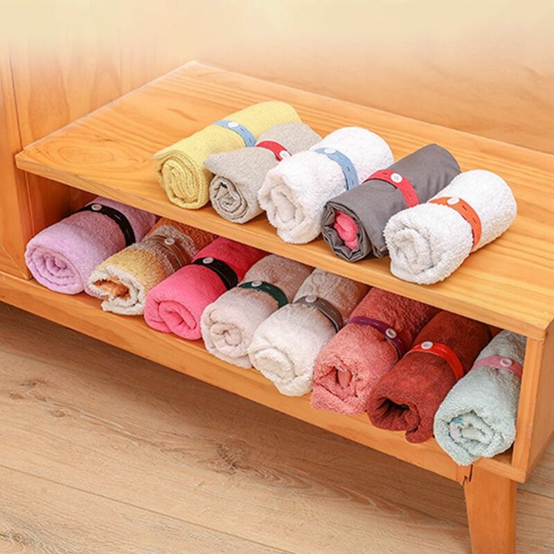 20Pcs Travel Clothes Storag Straps Foldable Binding Rope Roll Elastic Band Folding Clothes Suitcase Organizer Home Storage