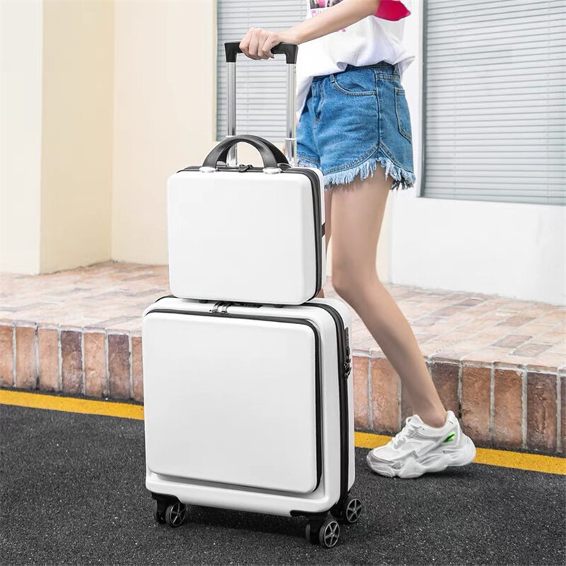 Carrylove-荷物とキャビン,18インチと20インチのラップトップが付いたポータブルスーツケース