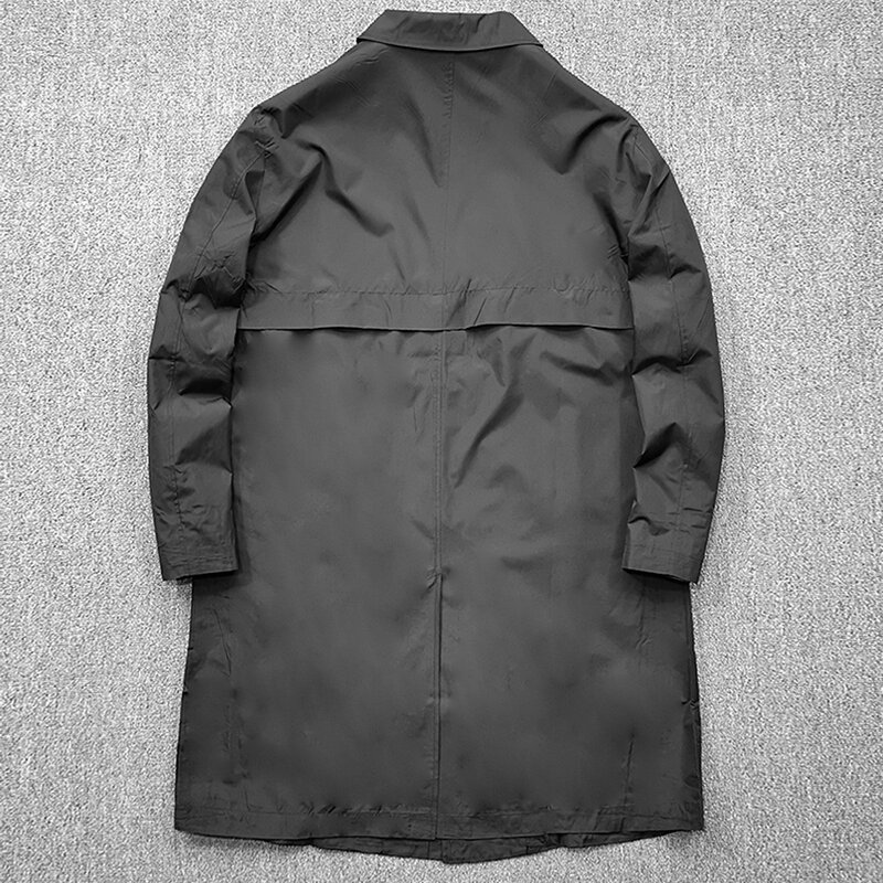 Armazenamento Design Primavera Fino Blusão dos homens de negócios Respirável Versátil Casaco Casual Único breasted trench coat dos homens NZ300