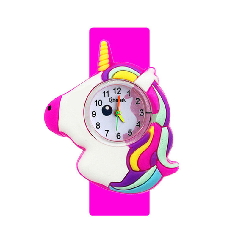 Dropship Cartoon Reloj Color Pony Boy Girl Watch Kids Sports Quartz Flap Wristwatch Baby Christmas Gift Clock Hour Reloj Mujer