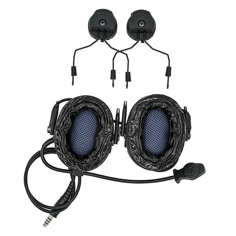 TS TAC-SKY TEAHEADSET Hi-Fidget Tier 1 Taktis PTT U94 dan Ikat Kepala Noise Cancelling Pickup Helm Taktis Dudukan Busur Headset