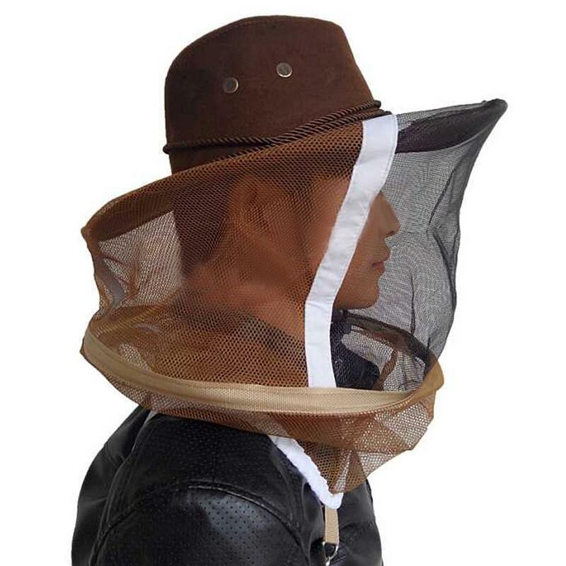 Sombrero de vaquero para apicultor, Protector de red para pesca, senderismo, mosquitos a prueba de insectos