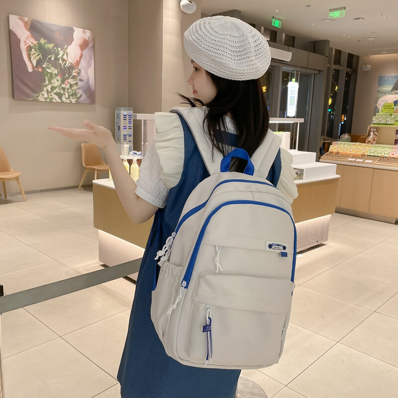 Брендовый рюкзак для ноутбука, женские дорожные сумки 2022, многофункциональный рюкзак, водонепроницаемые нейлоновые школьные рюкзаки для д...