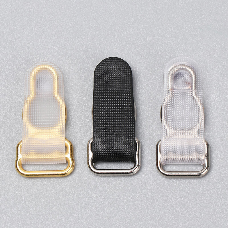 10pcs 10/12mm Plastic Adjusting Buckle DIY Bag Belt Clip Hooks Suspender Ends Buckles Alloy Sock Clips Handmade Bag Accessories
