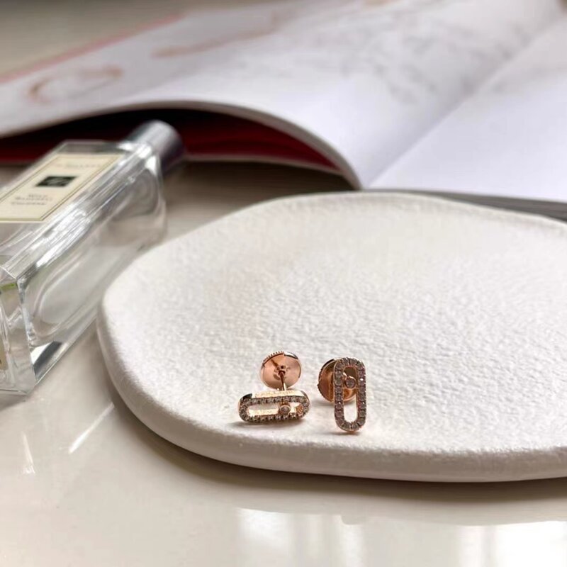 Bijoux de luxe haut de gamme pour femmes, boucles d'oreilles en argent sterling s925, classiques françaises, originales, en diamant, cadeau de noël
